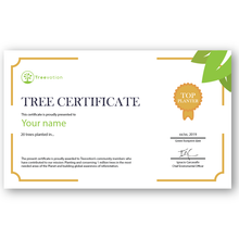 Load image into Gallery viewer, 20 Trees Planting Certificate